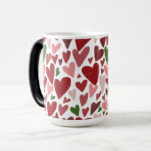 Cute hearts valentine's  day Mug モーフィングマグカップ (正面左)