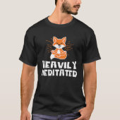 Cute Heavily Fox Meditated Yoga Fox Yoga Instructo Tシャツ (正面)