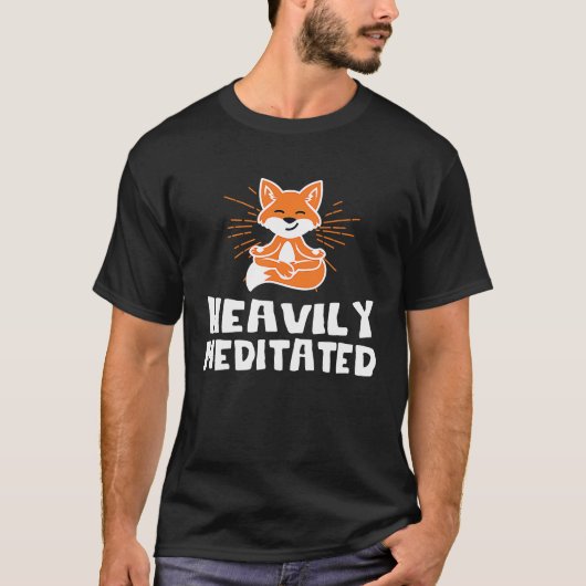 Cute Heavily Fox Meditated Yoga Fox Yoga Instructo Tシャツ (正面)