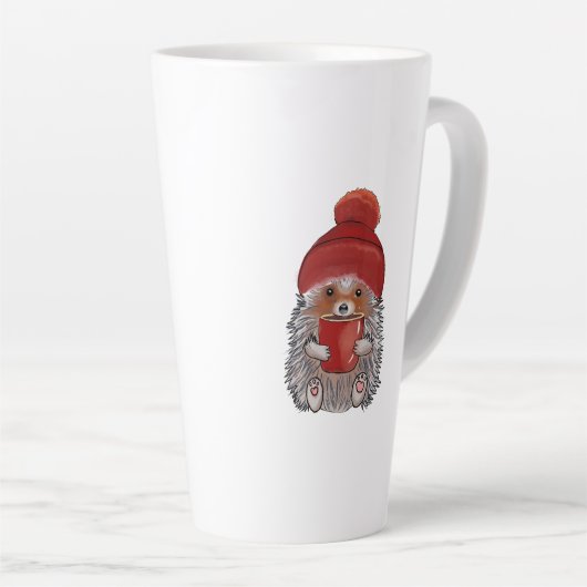 Cute Hedgehog カフェラテマグ (右アングル)