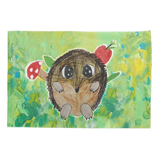 Cute Hedgehog 枕カバー (裏面)