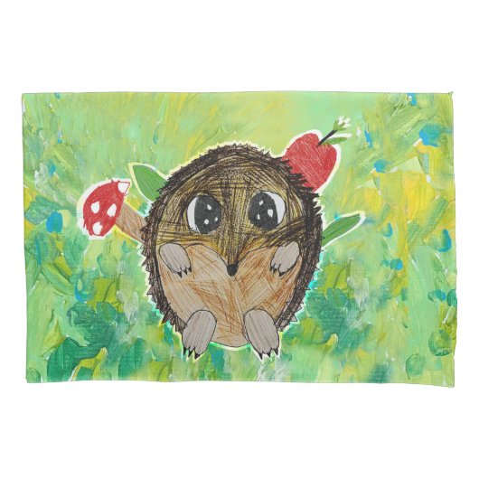 Cute Hedgehog 枕カバー (正面)