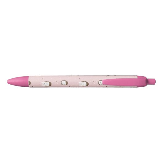 Cute Hedgehog 黒ボールペン (裏面)