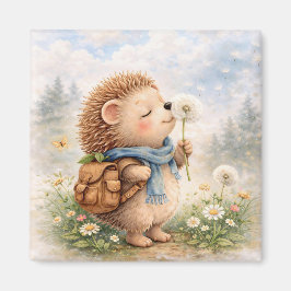Cute Hedgehog Dandelion マグネット