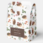 Cute Hedgehog Mushrooms Woodland Forest Animal フェイバーボックス (オープン)