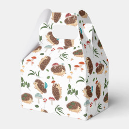 Cute Hedgehog Mushrooms Woodland Forest Animal フェイバーボックス