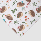 Cute Hedgehog Mushrooms Woodland Forest Animal 薄葉紙 (詳細)