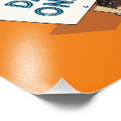 Cute Hedgehog One Day Or Day One? Motivational フォトプリント (角)