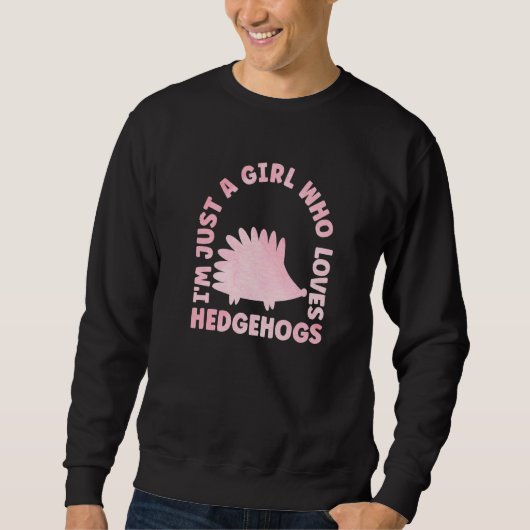Cute Hedgehog Outfit for Hedgehog Lovers Apparel W スウェットシャツ (正面)