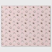 Cute Hedgehog papel de presente ラッピングペーパー (フラット)