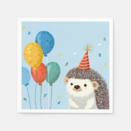 Cute Hedgehog Party Paper  スタンダードカクテルナプキン