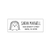 Cute Hedgehog Return Address セルフインキングスタンプ (デザイン)