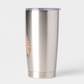 Cute Hedgehog with Hearts 保温保冷タンブラー (左面)