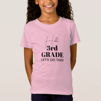 Cute Hello 3rd Grade Back to School  Tシャツ