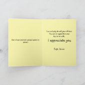 Cute Helpful Frog and Beaver Forest Friendship カード (内部)