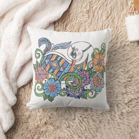 Cute Henna Pillow クッション (ブランケット)