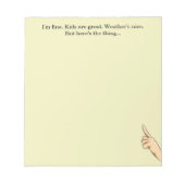 Cute Here's the Thing ノートパッド (正面)