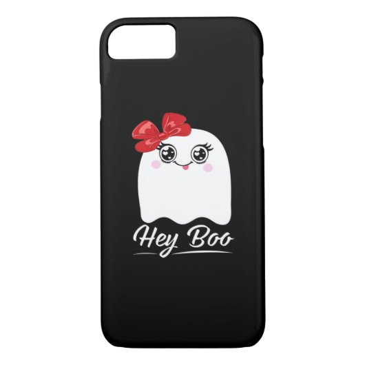 Cute Hey Boo Halloween Design Case-Mate iPhoneケース (裏面)