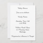 Cute Highland Cow Baby Shower Invitation 招待状 (裏面)