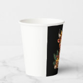 Cute Highland Cow Christmas Santa Highland Cow Lov 紙コップ (右)