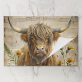 Cute Highland Cow Decorative Decoupage Art Paper ペーパーパッド (折り畳み)