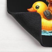 Cute Highland Cow Duck Ol Float Summer Vibes Swimm マウスパッド (コーナー)