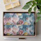 Cute Highland Cow Easter Tulips Pastel 薄葉紙 (ギフト)