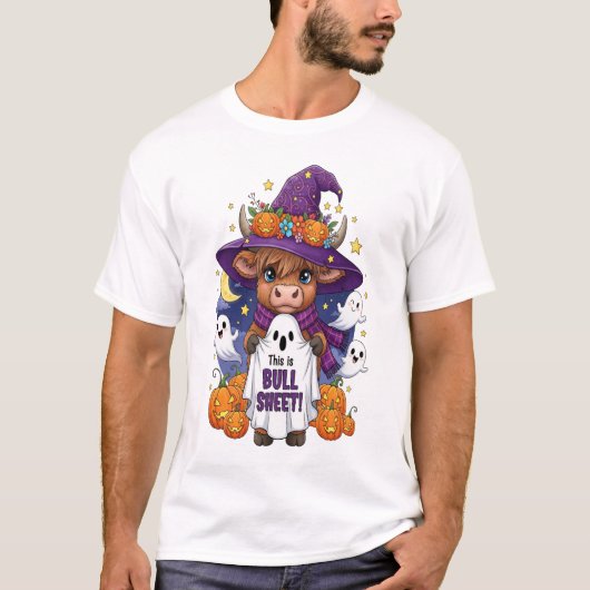 Cute Highland Cow Halloween Tシャツ (正面)