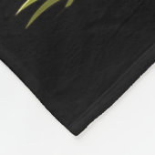 Cute Highland Cow Sunflower Farm Scottish Highland フリースブランケット (角)