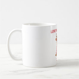 Cute Highland Cow Valentine Heart Glasses Coffee m コーヒーマグカップ