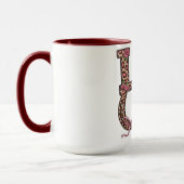 Cute Highland Cow Valentine Love マグカップ (左)