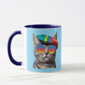 Cute Hip Tabby Coffee Mug マグカップ (左)