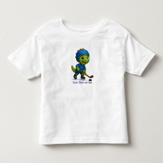 Cute Hockey Dino Shirt for Kids トドラーTシャツ (正面)