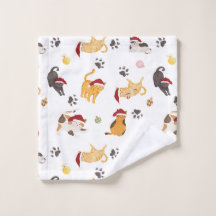 Cute Holiday Cat Pattern