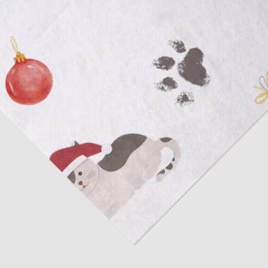 Cute Holiday Cat Pattern 薄葉紙 (詳細)