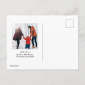 Cute Holiday Doodles | Photo Holiday Card シーズンポストカード (裏面)