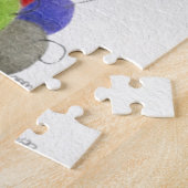 Cute Holiday Owl Illustration ジグソーパズル (側面)