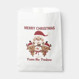 Cute Holiday  personalized favor gift bag  フェイバーバッグ