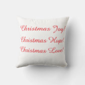 Cute Holiday Pillow with a mouse and wreath. クッション (裏面)