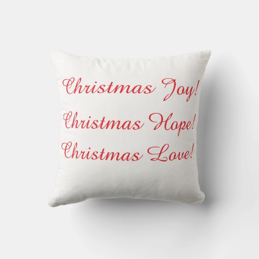 Cute Holiday Pillow with a mouse and wreath. クッション (裏面)