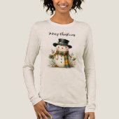 Cute Holiday Snowman T-Shirt トライブレンドＴシャツ (正面)