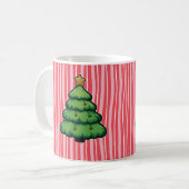 Cute Holiday Tree Coffee Mug コーヒーマグカップ (正面左)