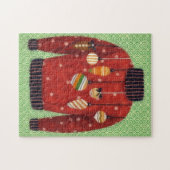 Cute Holiday Ugly Sweater Puzzle Art ジグソーパズル (横)