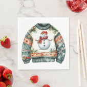 CUTE HOLIDAY WINTER CHRISTMAS SWEATERS スタンダードランチョンナプキン (インサイチュ)