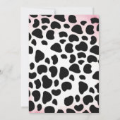 Cute Holy Cow Moo Moo Any Age Birthday Party 招待状 (裏面)