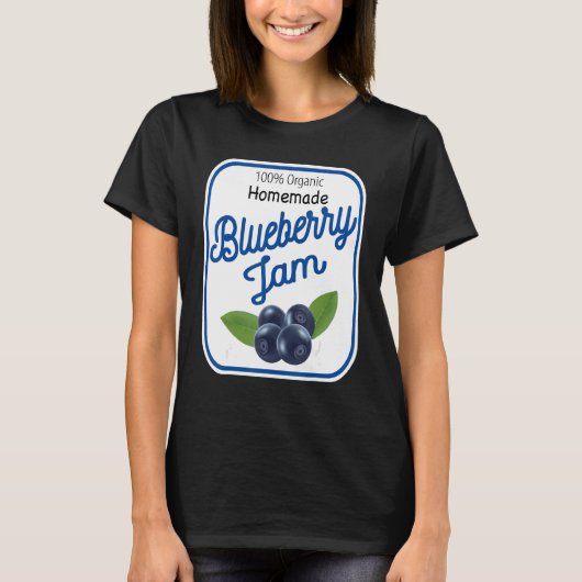 Cute Homemade Blueberry Jam Easy Lazy Halloween Co Tシャツ (正面)