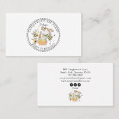 Cute Honey Bee Apiary Beekeeper Honey Products  名刺 (正面/裏面)