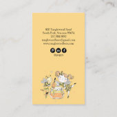 Cute Honey Bee Apiary Beekeeper Honey Products 名刺 (裏面)