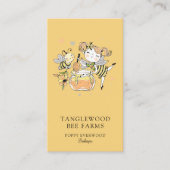 Cute Honey Bee Apiary Beekeeper Honey Products 名刺 (正面)