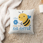 Cute Honey Bee Big Sister Name Custom  クッション (ブランケット)